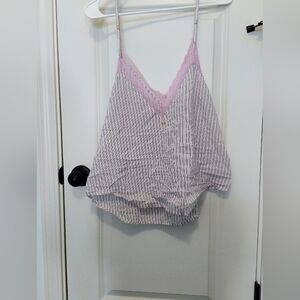 Victoria's Secret Pink and White Striped Chemise